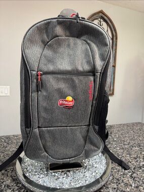 Targus Gray Backpack with Frito‑Lay Logo and Red Accents NWOT
